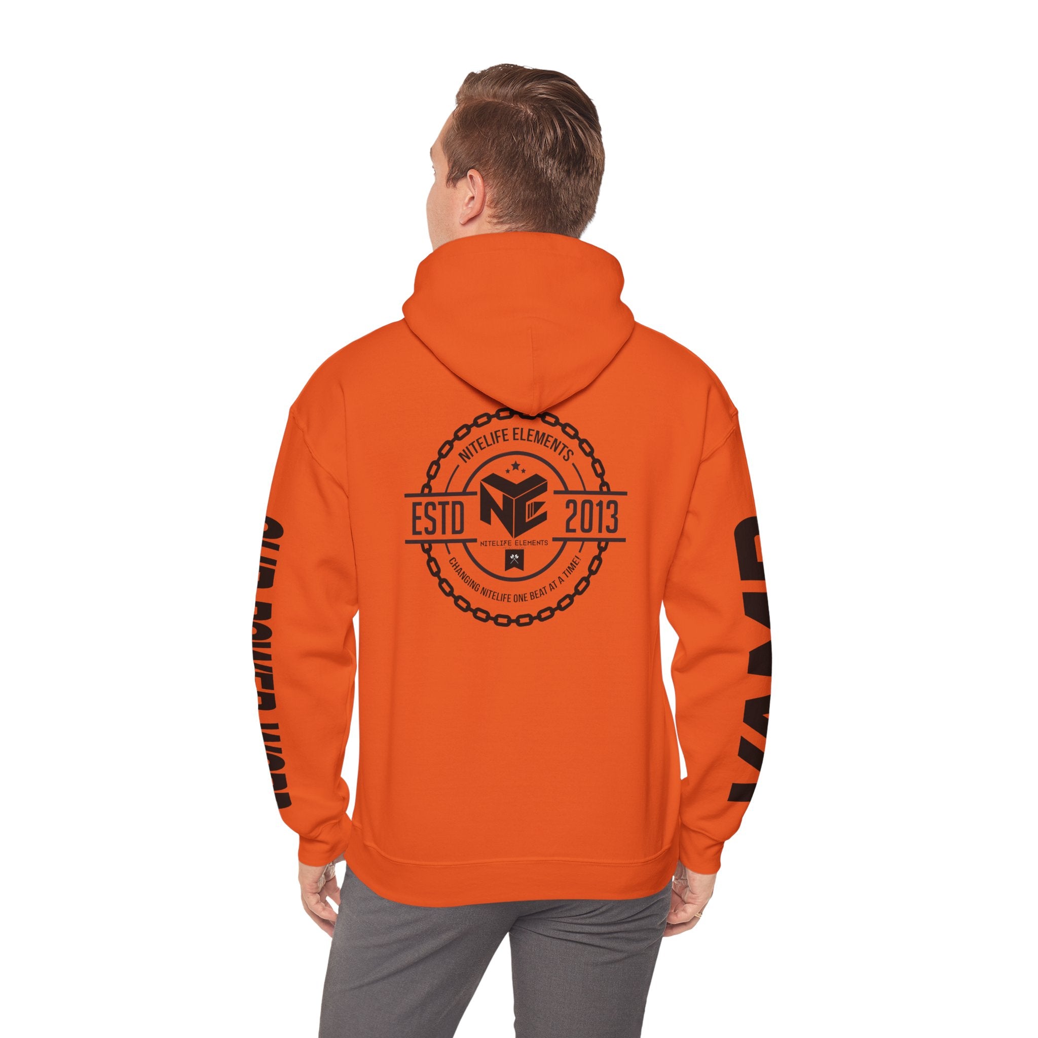 "Nightlife Elements" Customizable Unisex Heavy Blend Hoodie β Personalize w/Power Word